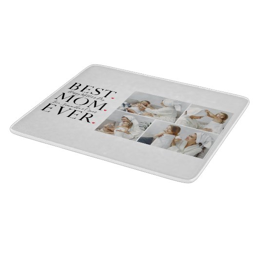 コラージュモダン写真最高の母ハッピーマザーズ・デイ カッティングボード (角)