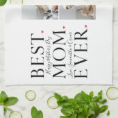 コラージュモダン写真最高の母ハッピーマザーズ・デイ キッチンタオル (折り畳み)