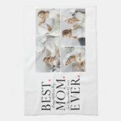 コラージュモダン写真最高の母ハッピーマザーズ・デイ キッチンタオル (縦)