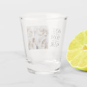 コラージュモダン写真最高の母ハッピーマザーズ・デイ ショットグラス (裏面)