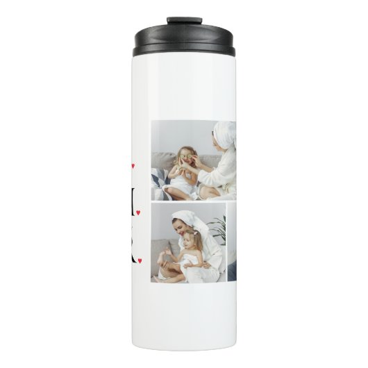 コラージュモダン写真最高の母ハッピーマザーズ・デイ タンブラー (正面)