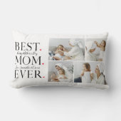 コラージュモダン写真最高の母ハッピーマザーズ・デイ ランバークッション (正面)