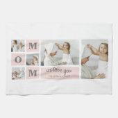 コラージュモダン写真最高のMom Ever Pink Gift キッチンタオル (横)