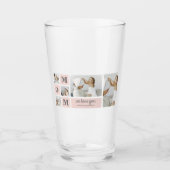 コラージュモダン写真最高のMom Ever Pink Gift タンブラーグラス (正面)