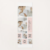コラージュモダン写真最高のMom Ever Pink Gift ヨガマット (正面)