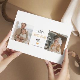 コラージュモダン写真&ハッピーサンクスギビングパパ