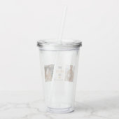 コラージュモダン写真&ハッピーサンクスギビングパパ アクリルタンブラー (裏面)