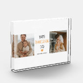 コラージュモダン写真&ハッピーサンクスギビングパパ フォトブロック (左)