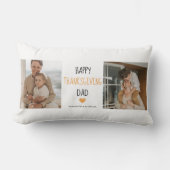 コラージュモダン写真&ハッピーサンクスギビングパパ ランバークッション (正面)