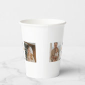 コラージュモダン写真&ハッピーサンクスギビングパパ 紙コップ (右)