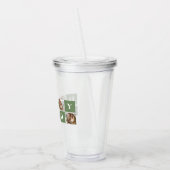 コラージュモダン写真&ハッピーファーザーズ・デイギフト アクリルタンブラー (左)