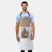 コラージュモダン写真&ハッピーファーザーズ・デイギフト エプロン (着用した状態)