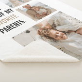 コラージュモダン写真&ハッピーファーザーズ・デイギフト シェルパブランケット (3/4)