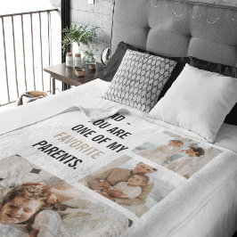 コラージュモダン写真&ハッピーファーザーズ・デイギフト シェルパブランケット