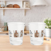 コラージュモダン写真&ハッピーファーザーズ・デイギフト ショットグラス