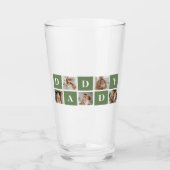 コラージュモダン写真&ハッピーファーザーズ・デイギフト タンブラーグラス (正面)