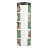 コラージュモダン写真&ハッピーファーザーズ・デイギフト タンブラー (裏面)