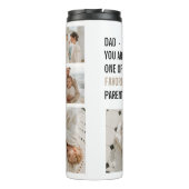 コラージュモダン写真&ハッピーファーザーズ・デイギフト タンブラー (裏面)