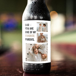 コラージュモダン写真&ハッピーファーザーズ・デイギフト ビールラベル