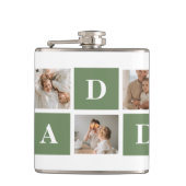 コラージュモダン写真&ハッピーファーザーズ・デイギフト フラスク (正面)