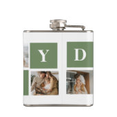 コラージュモダン写真&ハッピーファーザーズ・デイギフト フラスク (裏面)