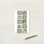 コラージュモダン写真&ハッピーファーザーズ・デイギフト ポストイット (デスク上)