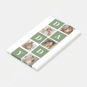 コラージュモダン写真&ハッピーファーザーズ・デイギフト ポストイット (アングル)