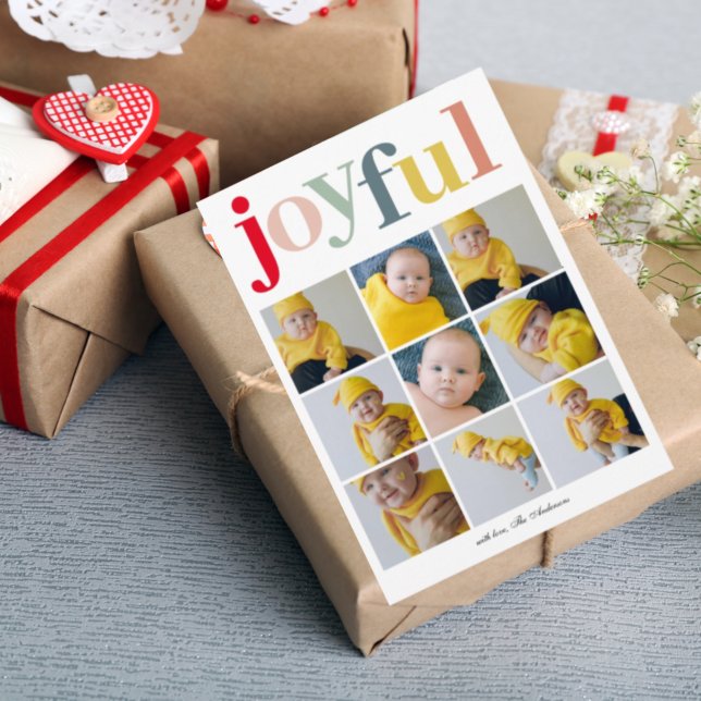 コラージュモダン写真|ハッピーホリデーカラフルJOYFUL (クリエイターアップロード済み)