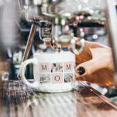 コラージュモダン写真&パステルピンクモミギフト エスプレッソカップ