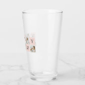 コラージュモダン写真&パステルピンクモミギフト タンブラーグラス (左)