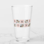 コラージュモダン写真&パステルピンクモミギフト タンブラーグラス (正面)