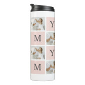 コラージュモダン写真&パステルピンクモミギフト タンブラー (回転右)