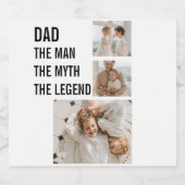 コラージュモダン写真 | 'パパプレゼント ビールラベル (シングルラベル)