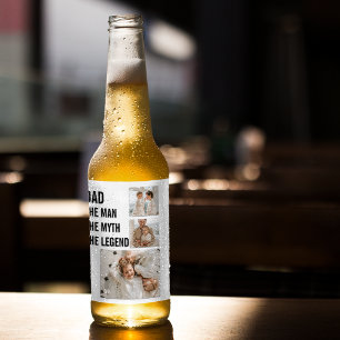 コラージュモダン写真 'パパプレゼント ビールラベル
