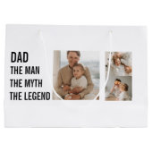 コラージュモダン写真 |パパ ラージペーパーバッグ (裏面)