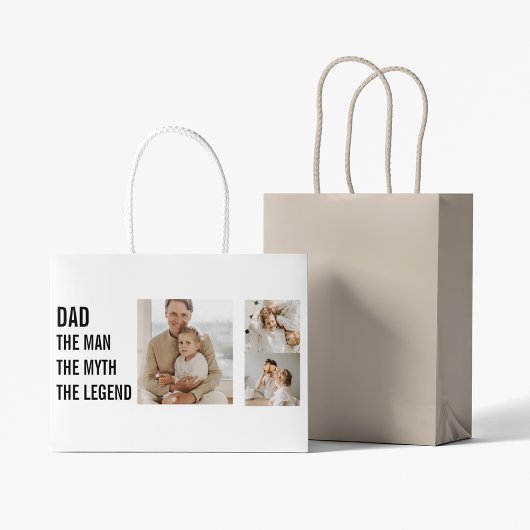 コラージュモダン写真 |パパ ラージペーパーバッグ