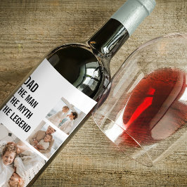 コラージュモダン写真 |パパ ワインラベル