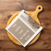 コラージュモダン写真&私たちはパパギフトを愛 キッチンタオル