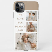 コラージュモダン写真&私たちはパパギフトを愛 iPhoneケース (裏面)