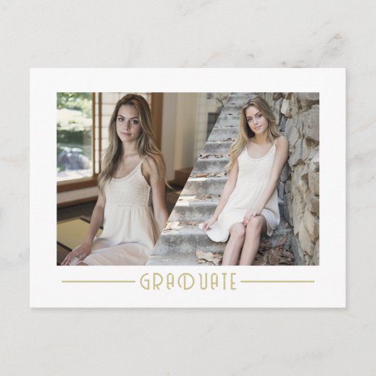 コラージュモダン大学院写真卒業アン 案内ポストカード (正面)