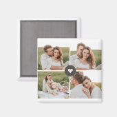 コラージュモダン家パーソナライズされた族写真ギフト マグネット (正面/裏面)