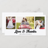 コラージュモダン | お結婚礼フォトカード サンキューカード (正面/裏面)