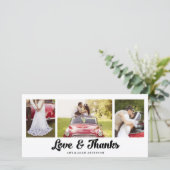 コラージュモダン | お結婚礼フォトカード サンキューカード (スタンド正面)