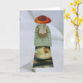 コラージュユニークアースマママスター空白の カード (黄色い花)