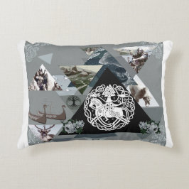 コラージュヴィンテージレトロとレースと花 アクセントクッション