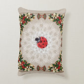 コラージュヴィンテージレトロとレースと花 アクセントクッション (裏面(縦))