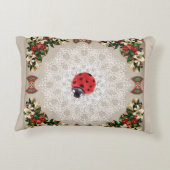 コラージュヴィンテージレトロとレースと花 アクセントクッション (裏面)