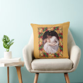 コラージュヴィンテージレトロとレースと花 クッション (椅子)