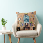 コラージュヴィンテージレトロとレースと花 クッション (椅子)