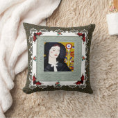 コラージュヴィンテージレトロとレースと花 クッション (ブランケット)